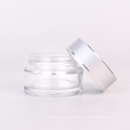 20ml cheap price transparent cosmetic glass Mask eye cream jar with lid